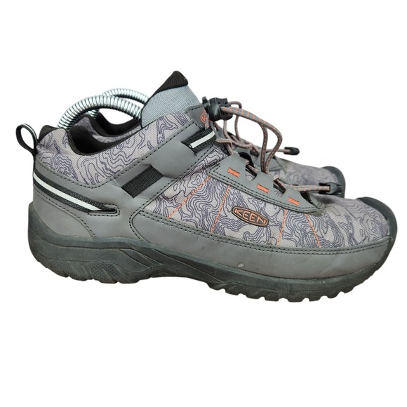Keen Targhee Sport Hiking Shoes Mens 6 Gray Leather Waterproof Trails Outdoor - Picture 1 of 12